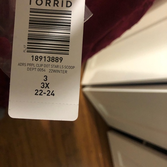 Torrid dress - pink with stars. New with tags - Picture 4 of 5